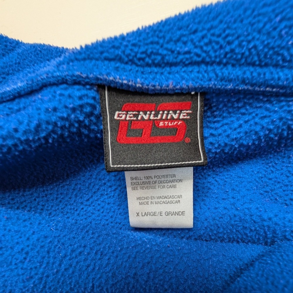 Genuine Stuff Pullover Mens XL Blue Duke Blue Devils 1/4 Zip Fleece NCAA Sports‎